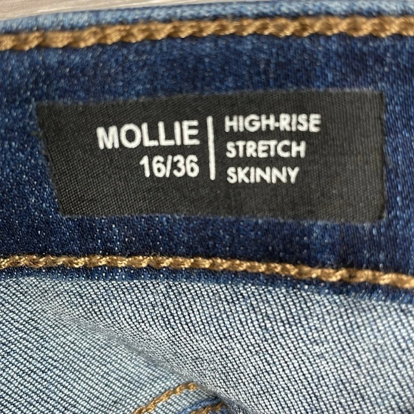 NWOT Buffalo David Bitton Mollie High Rise Stretch Skinny Denim Jean 16/36 - Picture 12 of 16